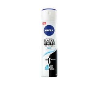 Nivea Invisible Black&White antiperspirant spray 48H Pure 150ml