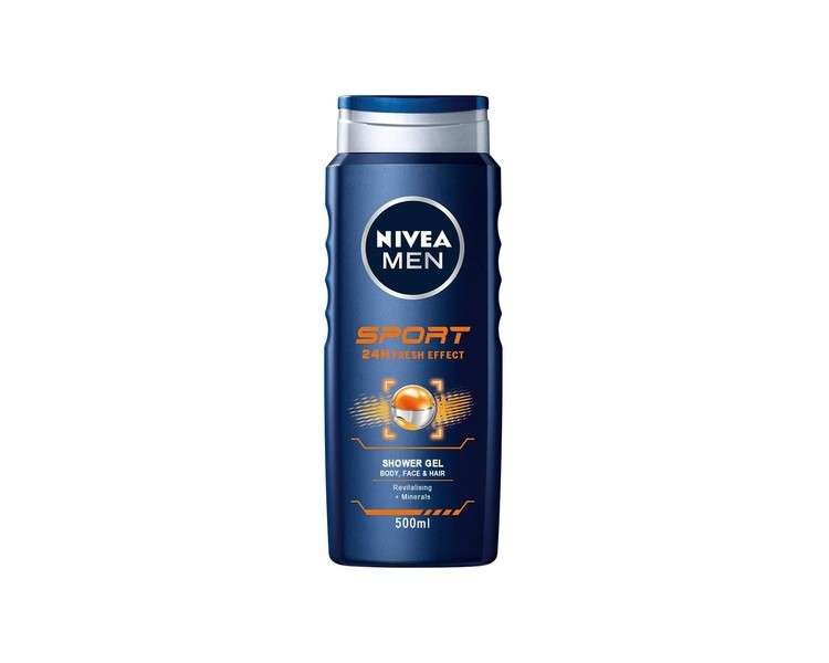 Nivea Men Shower Gel for Body, Face and Hair 500ml