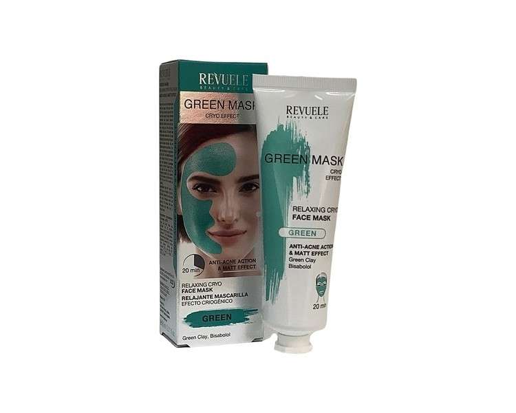 Revuele Anti Acne Action Cryo Effect Green Face Mask 80ml