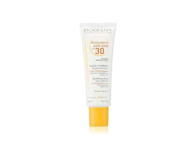 Bioderma Photoderm Akn Mat Sunscreen Fluid SPF 30 40ml