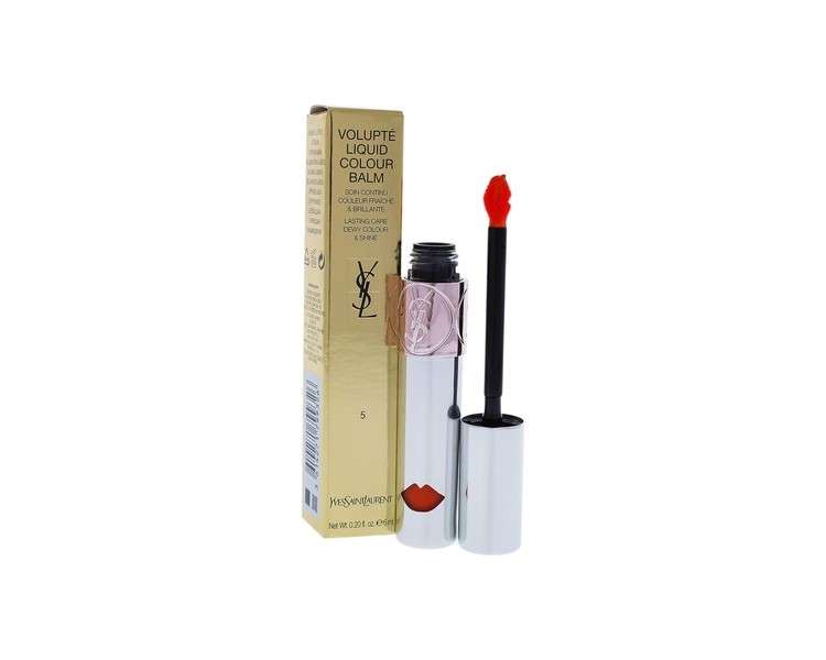 Yves Saint Laurent Volupte Liquid Colour Balm 5 Watch Me Orange 0.2 Ounce