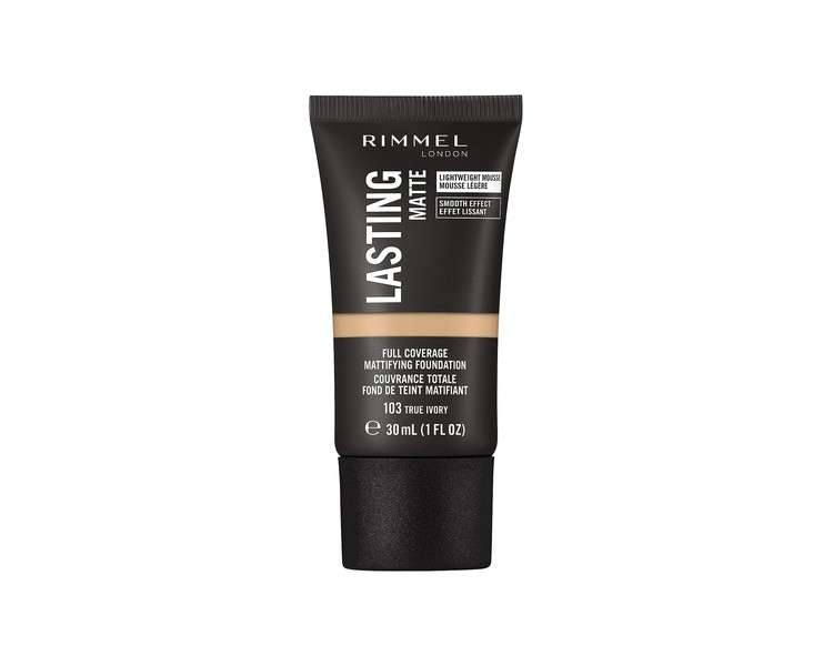 Rimmel Lasting Matte True Ivory 103 Foundation