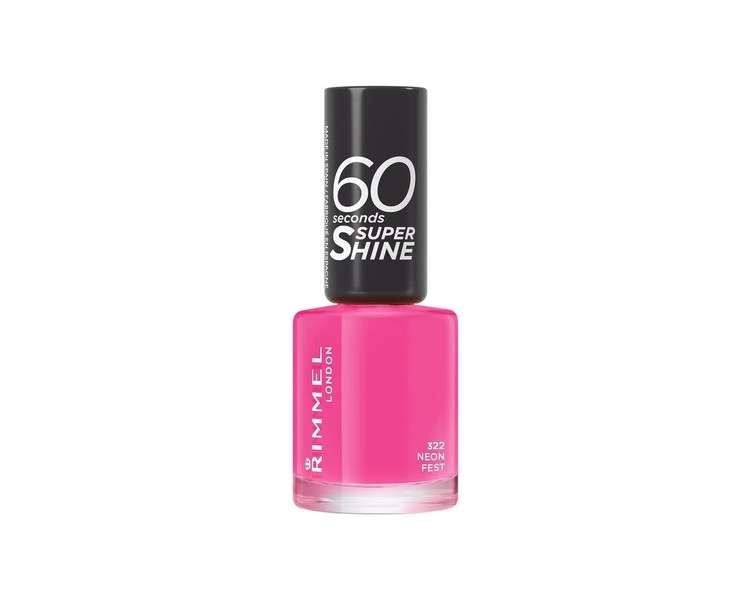 Rimmel London Rita Ora 60 Seconds Super Shine Nail Polish Neon Fest 8ml