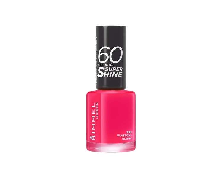 Rimmel London 60 Seconds Super Shine by Rita Ora Nail Polish 300 Glaston-Berry 8ml