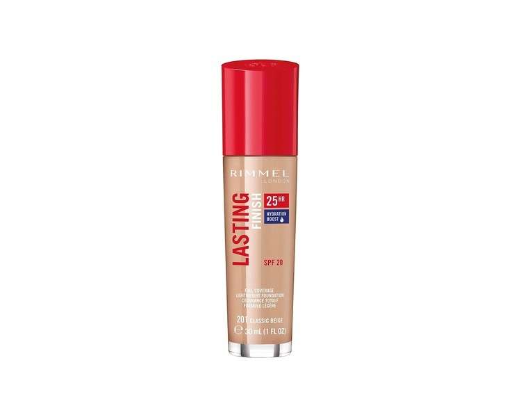 Rimmel Lasting Finish 25 Hour Foundation Classic Beige 201 Classic Beige