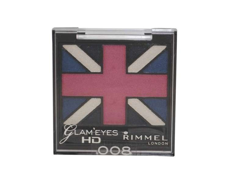 Rimmel Glam' Eyes HD Quad Eye Shadow Palette True Union Jack .14oz