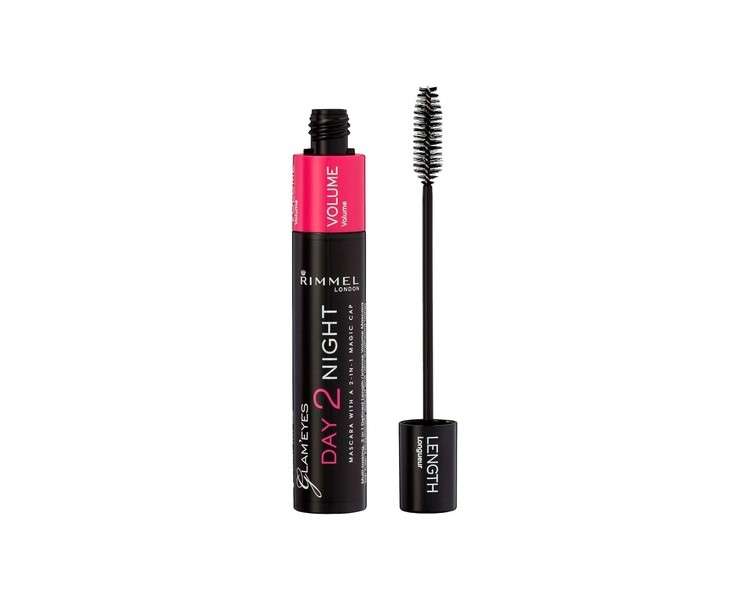 Rimmel London Day2Night Mascara 001 Black 9.5ml