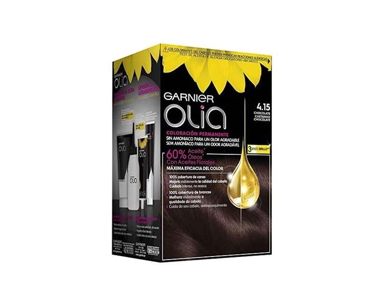 Garnier Olia Permanent Coloring 4.15 Chocolate