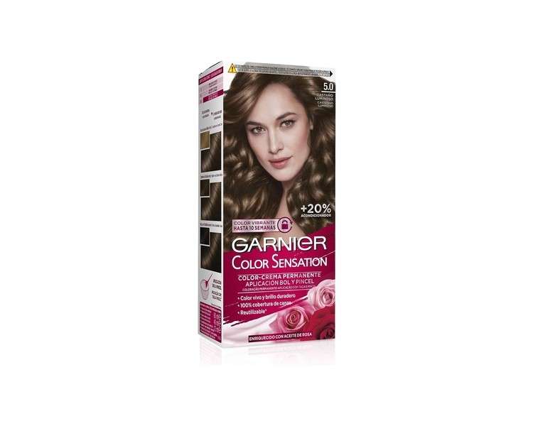 Garnier Color Sensation Dye 200g 5.0 Luminous Chestnut