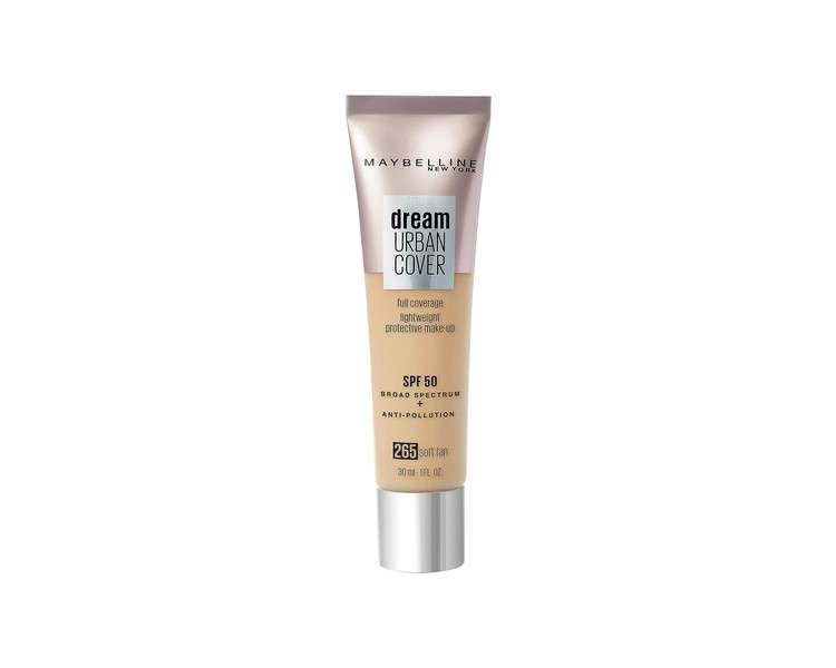 Maybelline Dream Urban Cover Foundation 265 Soft Tan 30ml