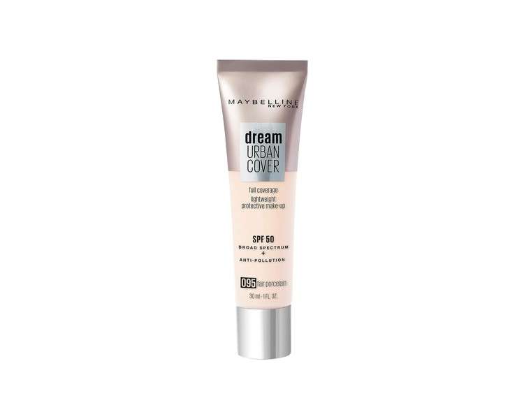 Maybelline Dream Urban Cover All-In-One Protective Makeup SPF 50 095 Fair Porcelain 30ml