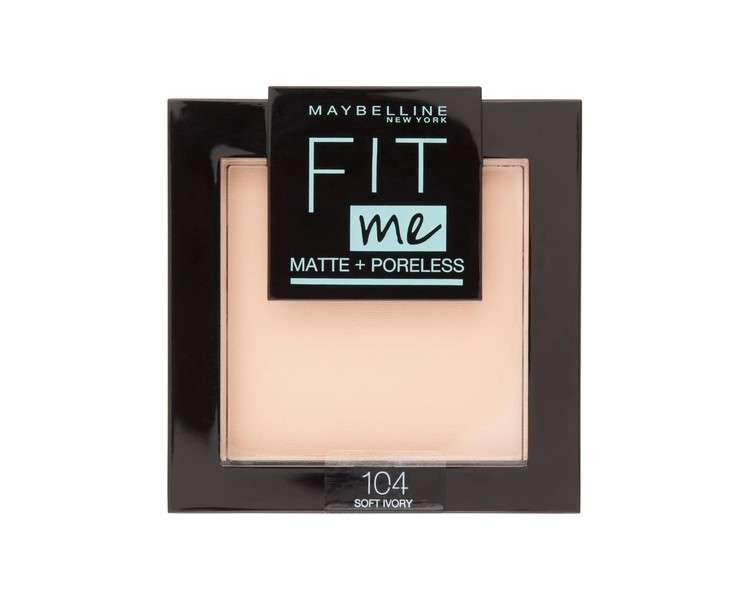 Maybelline New York Fit Me Matte and Poreless Face Powder 104 Soft Ivory 8.2g