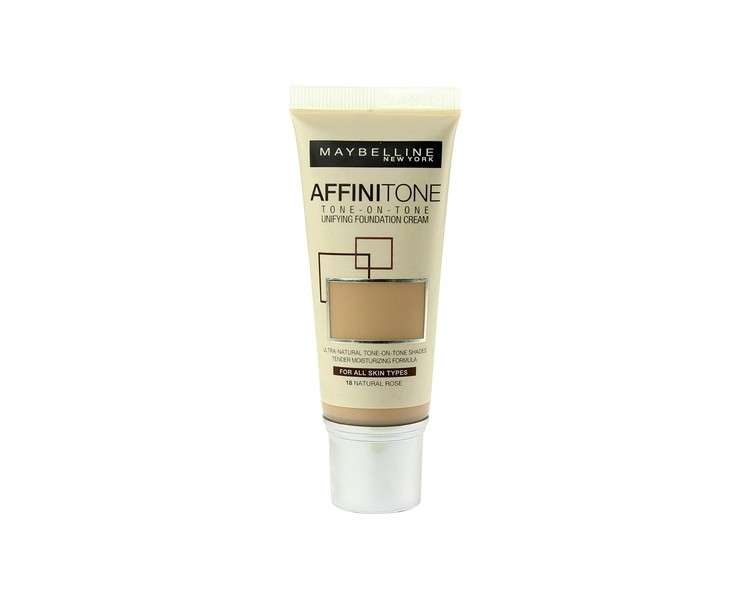 Maybelline Affinitone Unifying Foundation Cream 30ml 18 Natural Rose