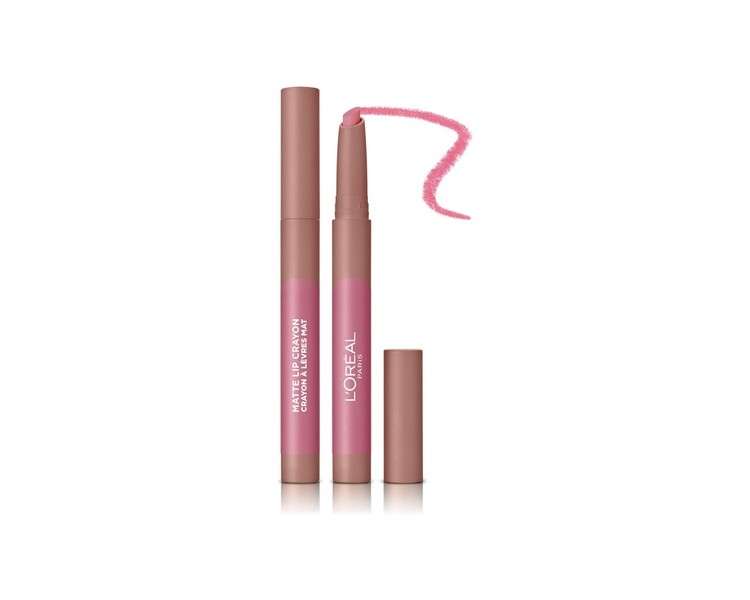 L'Oreal Paris Infallible Very Matte Lip Crayon Lipstick Smudge Proof Nude 102 Caramel Blondie