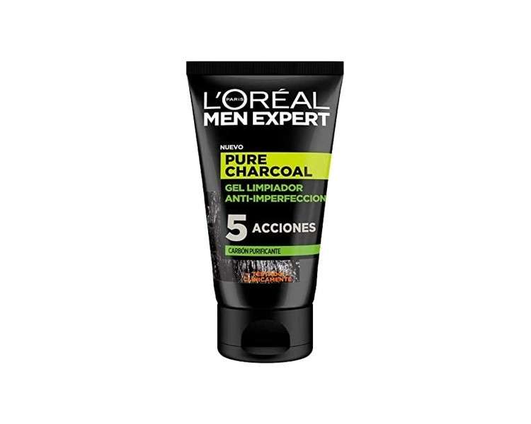 L'oréal Paris Men Expert Pure Charcoal Purifying Cleansing Gel 100ml