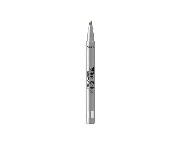 L'Oreal Paris Brow Artist Micro Tattoo 24HR Eyebrow Definer 105 Brunette 1 Count