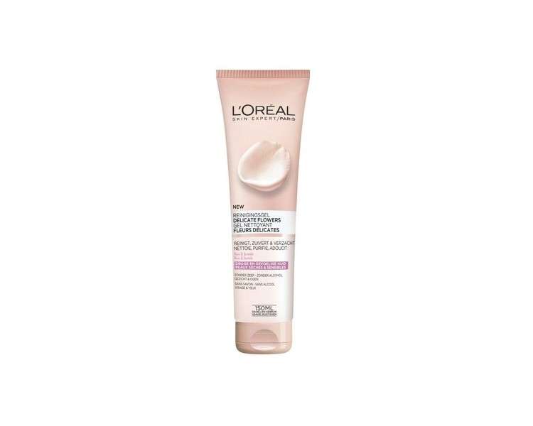 L'Oréal Paris Cleansing Gel 150ml Skin Expert Delicate Flowers Sensitive and Dry Skin