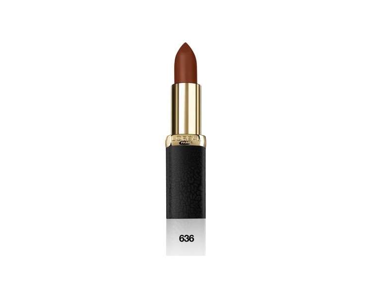 L'Oreal Color Riche Matte Addiction Lipstick 636 Mahogany Studs 1 Count