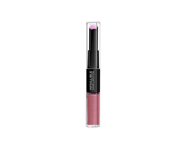 L'Oreal Paris Infallible Lipstick 214 Raspberry for Life 24 Hour Liquid Lipstick with Moisturizing Lip Care Balm 6ml