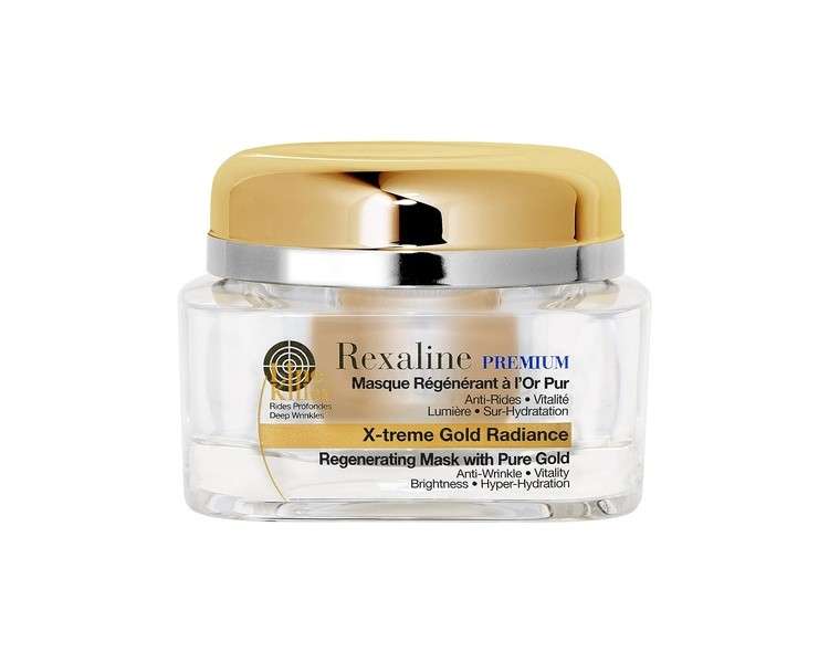 Rexaline X-treme Gold Radiance 24 Karat Gold Mask with Hyaluronic Acid 50ml