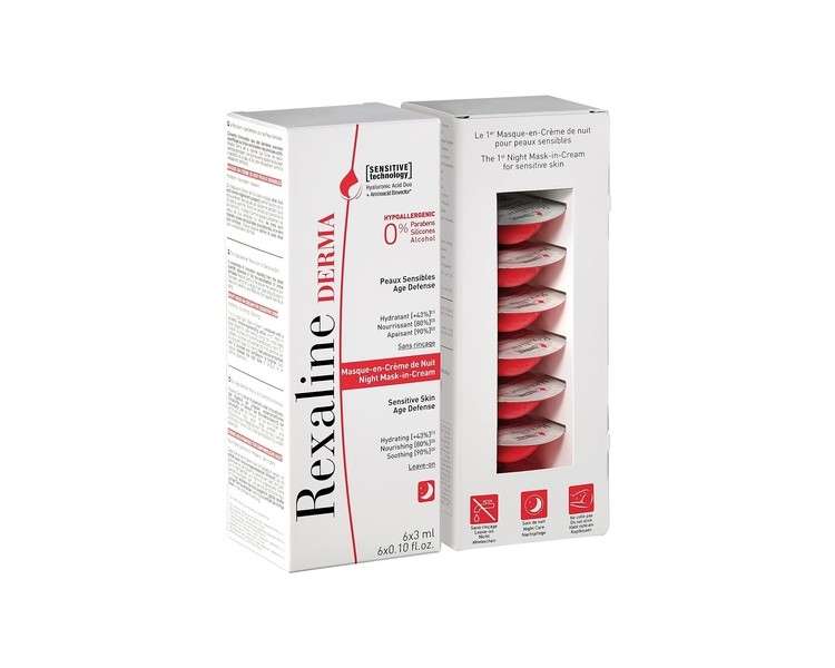 Rexaline Derma Night Mask-In-Cream 3ml - Pack of 6