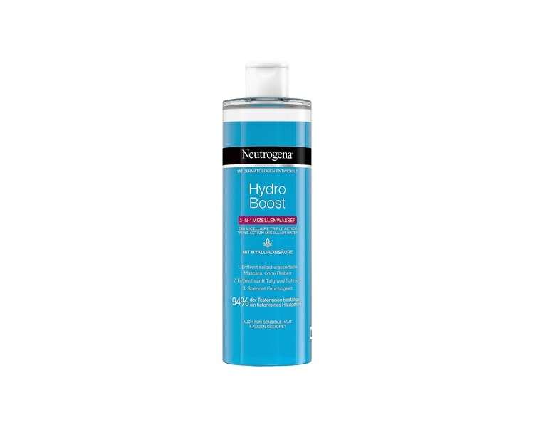 Neutrogena Hydro Boost Facial Cleanser Micellar Water with Hyaluronic Acid Makeup Remover 400ml