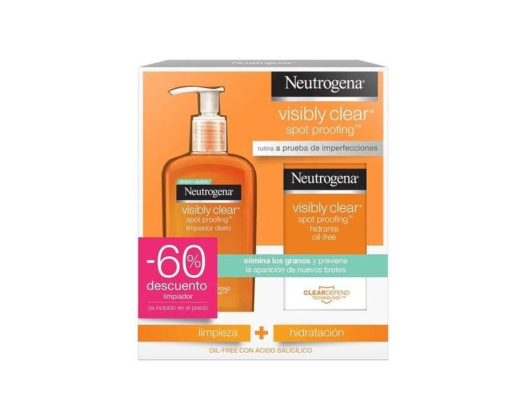 Neutrogena Spot Controlling Oil Free Moisturizer 50ml And Facial Cleanser 200ml