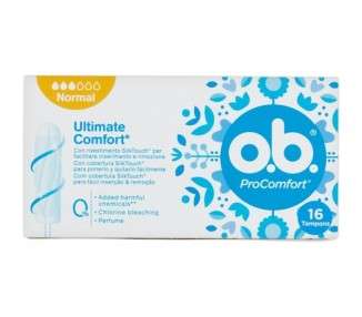 o.b. ProComfort Tampons with Easy Insertion and Reliable Protection