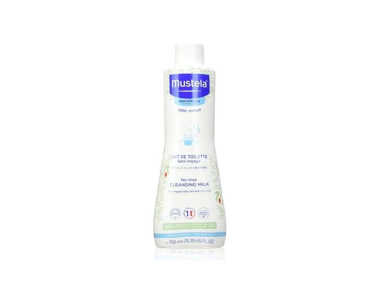 Mustela No Rinse Cleansing Milk with Organic Avocado 750ml