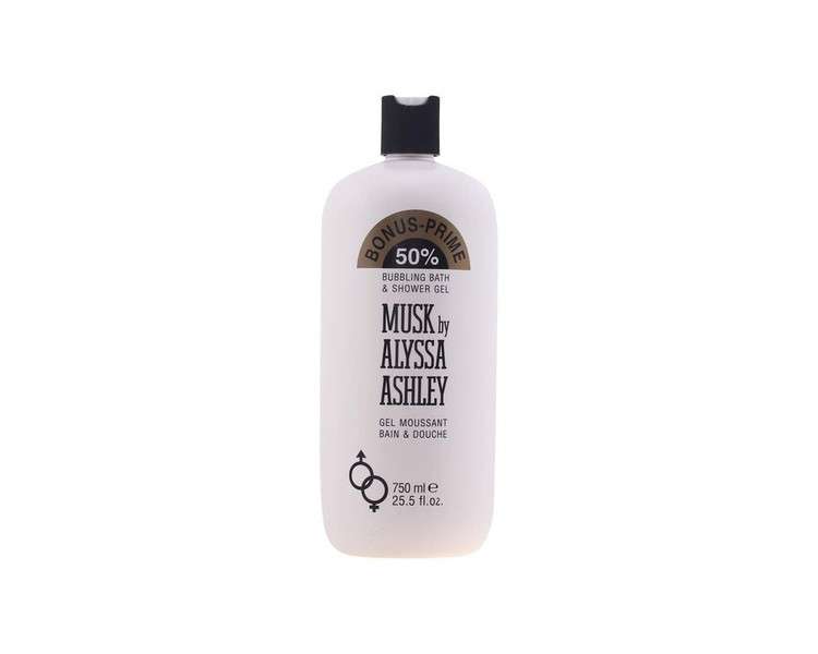 Alyssa Ashley MUSK Bubbling Bath and Shower Gel Limited Edition 750ml