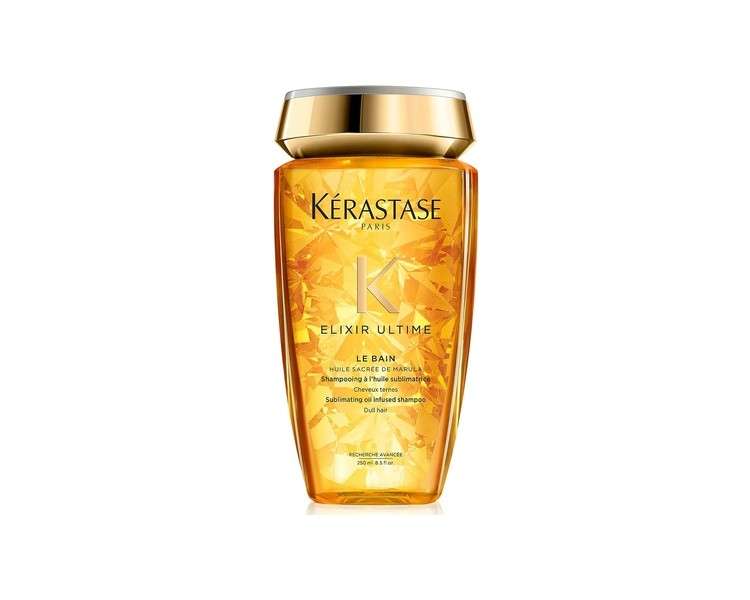 Kérastase Elixir Ultime Oil-infused Shine Shampoo for Dull Hair with 5 Precious Oils 250ml