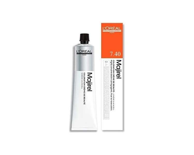 L'Oréal Professionnel Majirouge Rubilane Permanent Hair Color 7.40 50ML