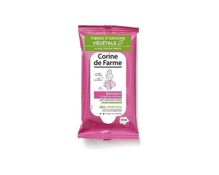 Corine De Farme Natural Intimate Care Mild and Protecting Wipes