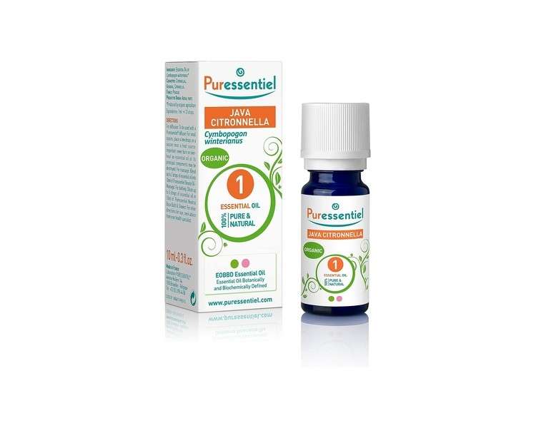 Puressentiel Organic Java Lemongrass Essential Oil 10ml