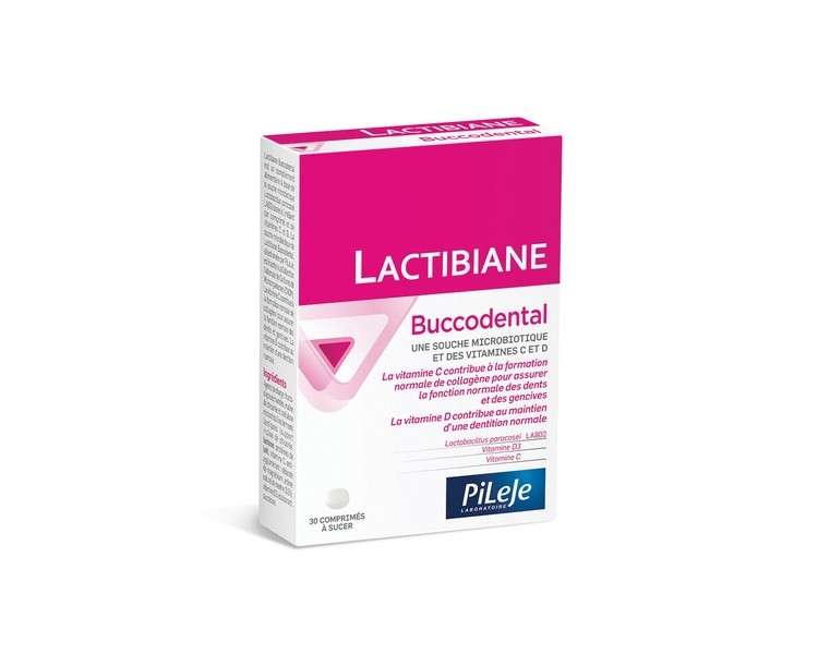 PiLeJe Lactibiane Buccodental Probiotics 30 Tablets
