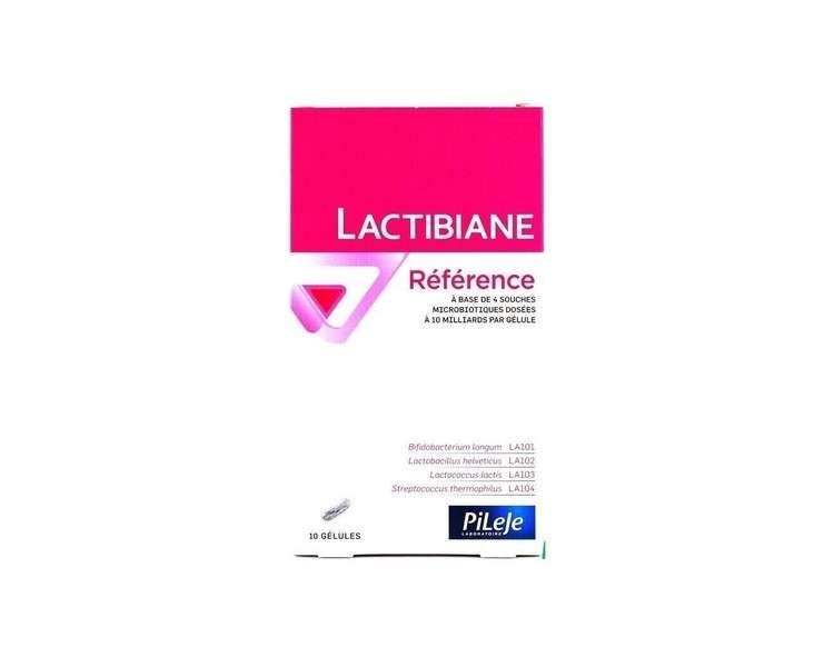 PiLeJe Lactibiane Reference For Digestion and Intestinal Discomforts 10 Capsules