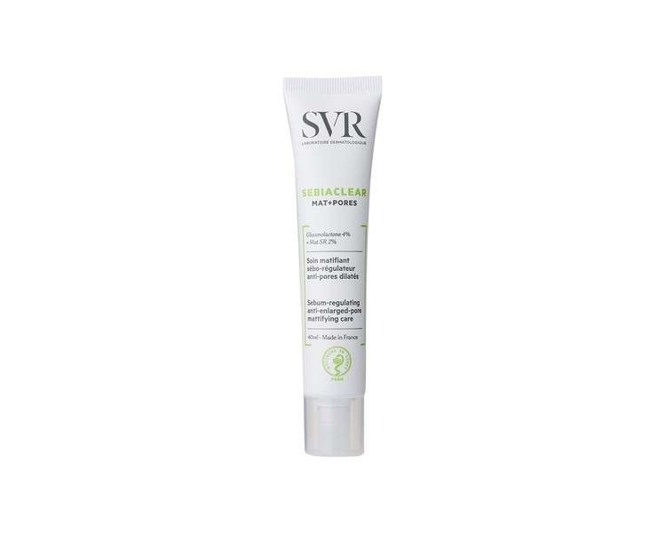 SVR Sebiaclear Mat+Pores Sebium-Regulating Anti-Enlarged-Pore Mattifying Care Cream 40ml