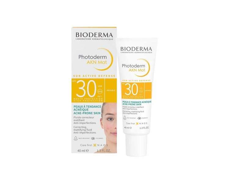Bioderma Photoderm Akn Mat Sunscreen Fluid SPF 30 40ml