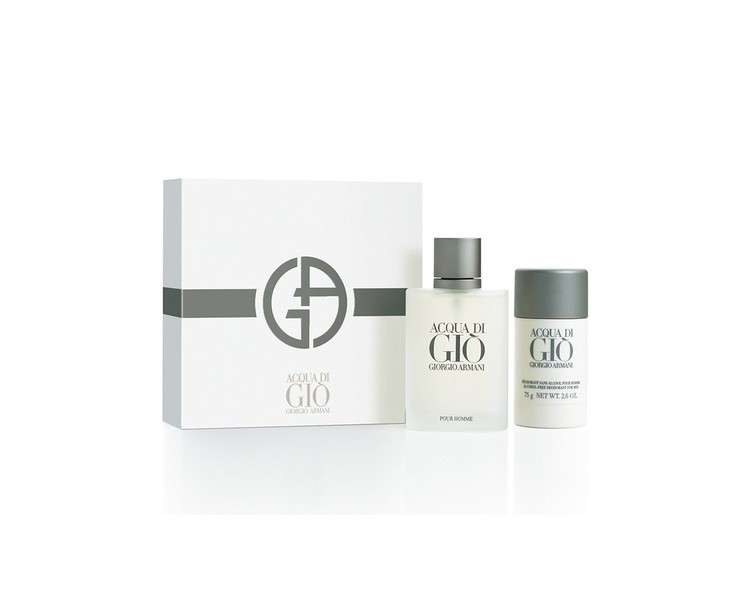 Giorgio Armani Acqua Di Gio Gift Set 100ml Eau De Toilette Spray + 75ml Deodorant