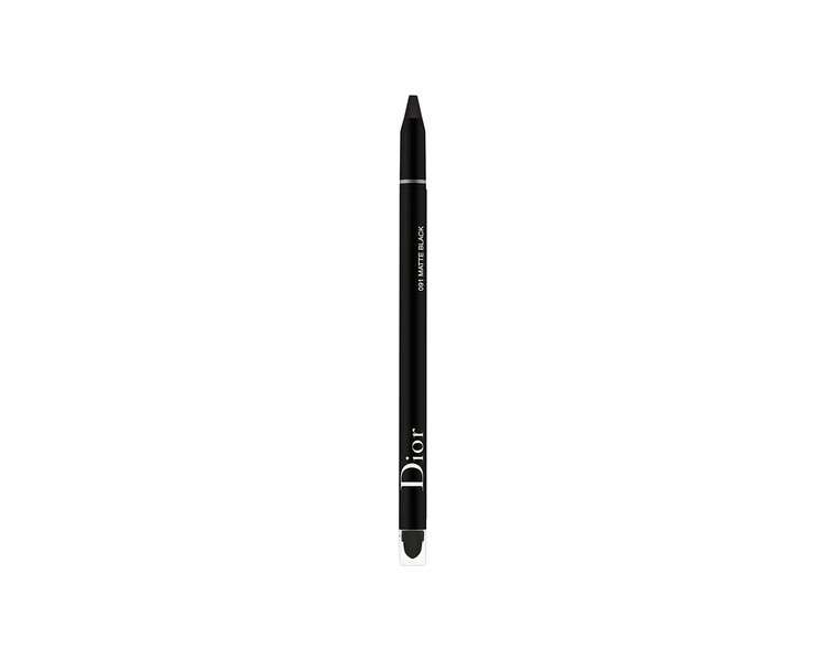 Christian Dior Diorshow 24H Stylo Waterproof Eyeliner 091 Matte Black for Women 0.007oz