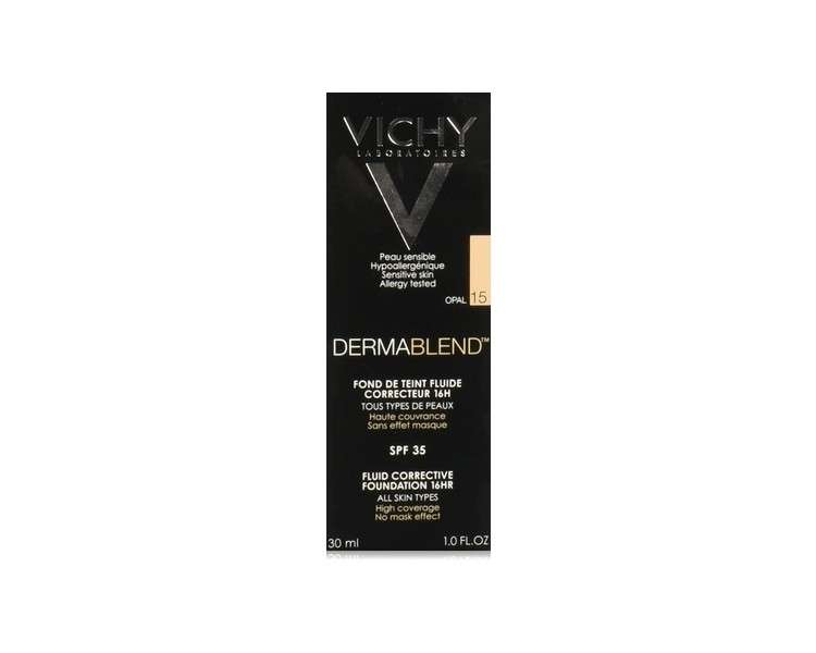 Vichy Dermablend Concealing Foundation with SPF 35 Number 15 Opal 30ml