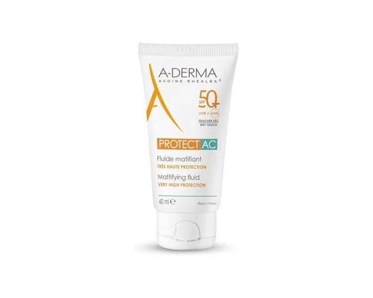 A-DERMA Protect AC Mattifying Fluid Very High Protection SPF50+ 40ml