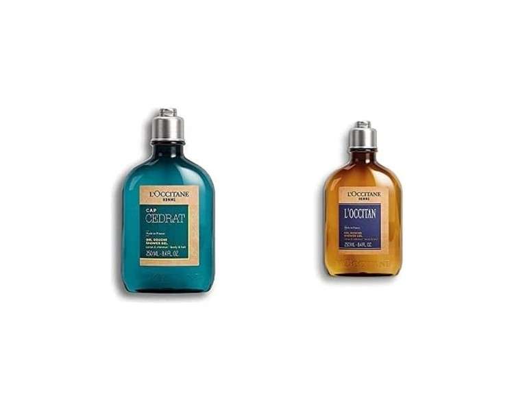 L'Occitane Shower Gel 250ml Luxury Body Wash for Men Aromatic Lavender Scent