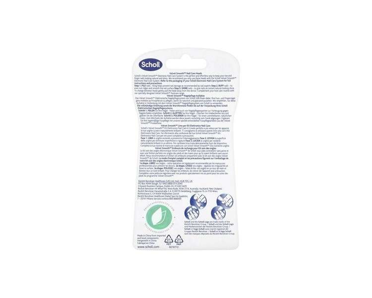 Scholl Velvet Smooth Nail Care Refills - Pack of 3