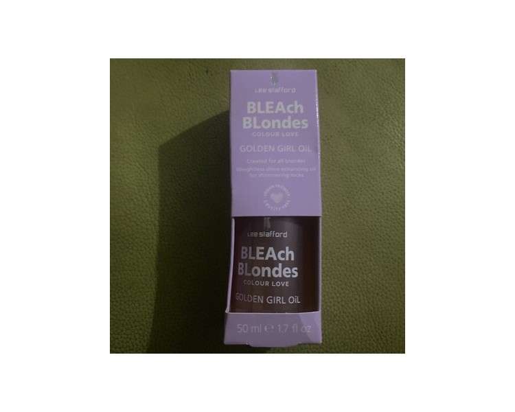 Lee Stafford Bleach Blondes Golden Girl Hair Oil 50ml - Brand New & Boxed