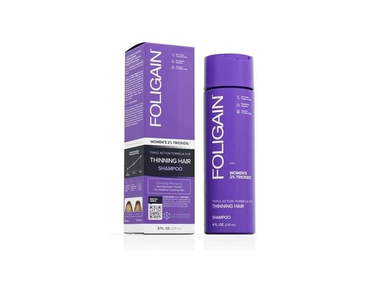 Foligain Hair Regrowth Shampoo for Women with 2% Trioxidil - Anti Hair Loss