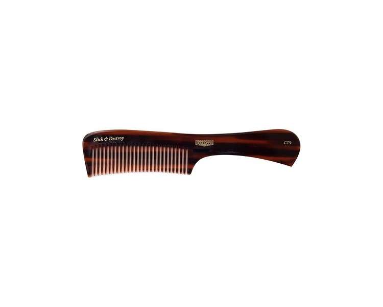 Uppercut Deluxe CT9 Styling Comb Flat Handled Long Toothed Hair Comb for Ultimate Styling Control