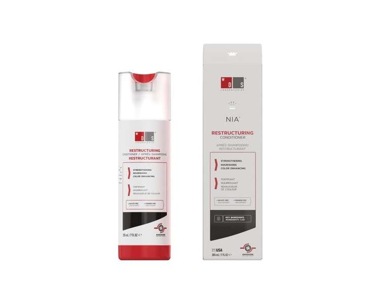 NIA Conditioner for Damaged Hair by DS Laboratories - Hair Repair Conditioner for Damaged Hair 205ml