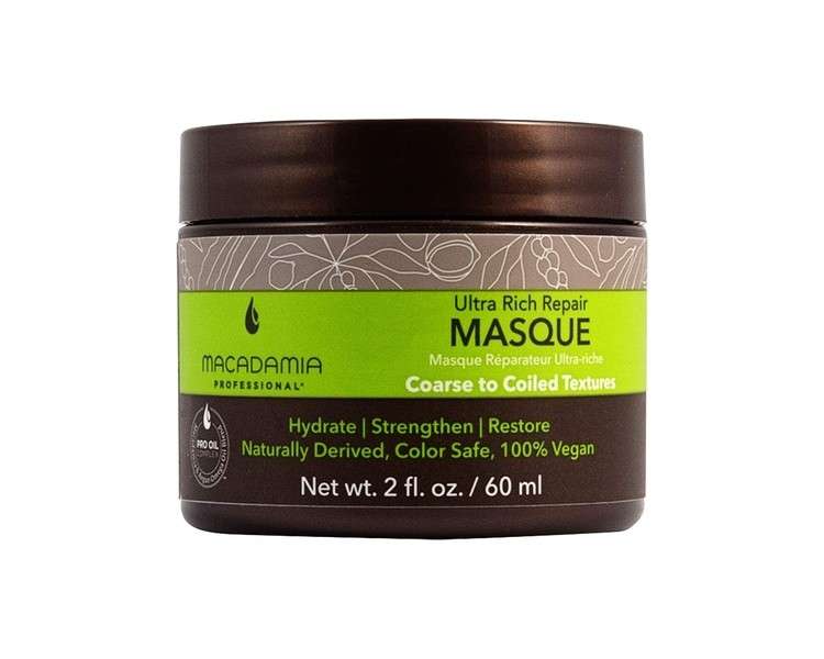 Macadamia Oil Ultra Rich Repair Masque for Unisex 2oz