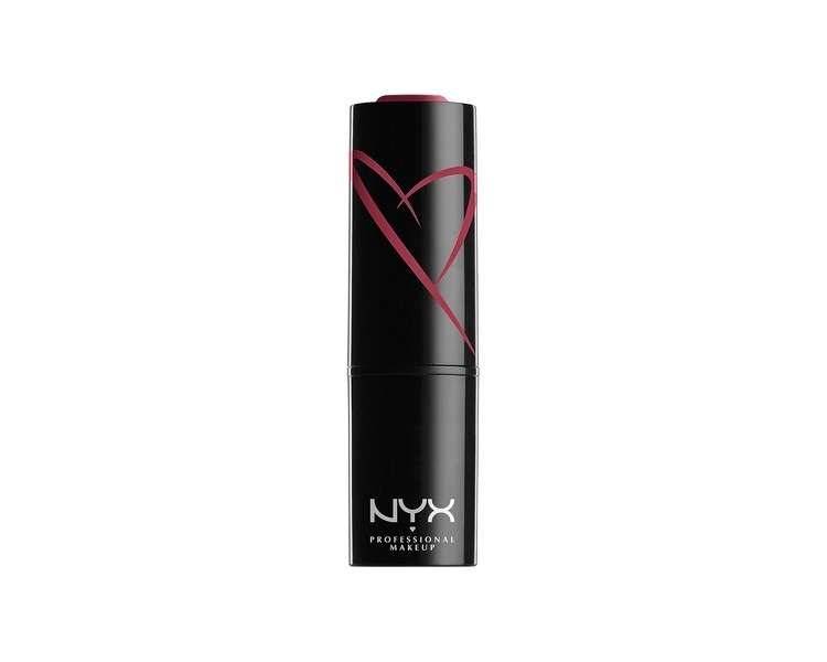 NYX Professional Makeup Shout Loud Satin Lipstick Ultra-Saturated Colour Vegan Formula Love Is A Drug 06 Love Is A Drug